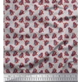 thumbnail image 1 of Soimoi Grey polyester Crepe Fabric Diamond Grid & Skates Travel Printed Fabric 1 Yard 52 Inch Wide, 1 of 1