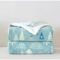 thumbnail image 3 of Reversible and Ultra-Plush Flannel Fleece-Winter Christmas Sherpa Throw- Lightweight Soft and Cozy-Holiday Decorative Throw, Perfect for Lounging, 50 x 60 inches, Mint Tree, 3 of 6