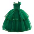 thumbnail image 4 of Rhuody Girls Dresses Paghetti Strap Fluffy Tulle Flower Girl Dress Solid Color Colors Kids Wedding Formal Gown Basic Wear, 4 of 9