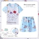 thumbnail image 3 of Conjunto de pijama fino Kawaii Sanrios Hello kittys Kuromi Cinnamoroll para niños, pantalones cortos de manga corta, ropa de casa, Verano, 3 of 4