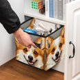 thumbnail image 5 of Pixel Dog Foldable Toy Box Cube Organizer with Handle, 10.8"x10.5"x10.6", Large Capacity Toy Storage Bin, 5 of 6