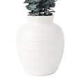 thumbnail image 2 of Mainstays Artificial Green Eucalyptus in White Ceramic Vase, 23", 2 of 7