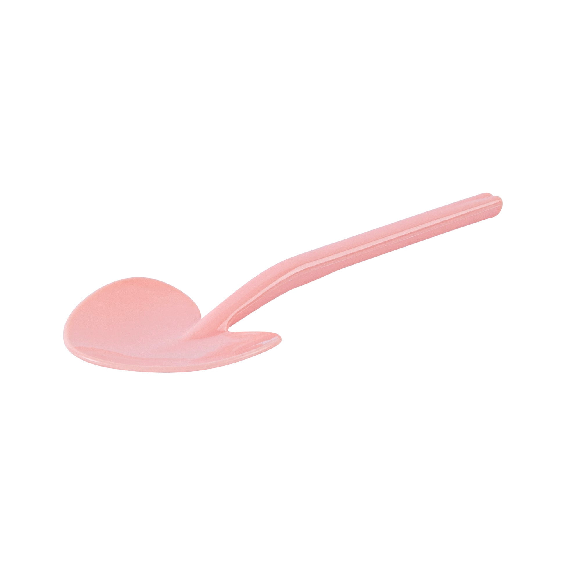 Restaurantware-3.5 Inch x 1.3 Inch Heart Spoons, 500 Disposable Mini Plastic Spoons - Heart-Shaped, For Desserts, Coral Plastic Tasting Spoon, For Parties Or Events