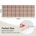thumbnail image 5 of Beige Brown and Red Checkered Pattern Kitchen Rug Mat,Kitchen Runner Rugs Non Skid Washable,Decorative Kitchen Floor Mats for Kitchen,Sink,Laundry,17"X47", 5 of 5
