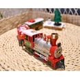 thumbnail image 3 of Lights And Sounds Christmas Train Set Railway Tracks Toys Xmas Train Gift, 3 of 9