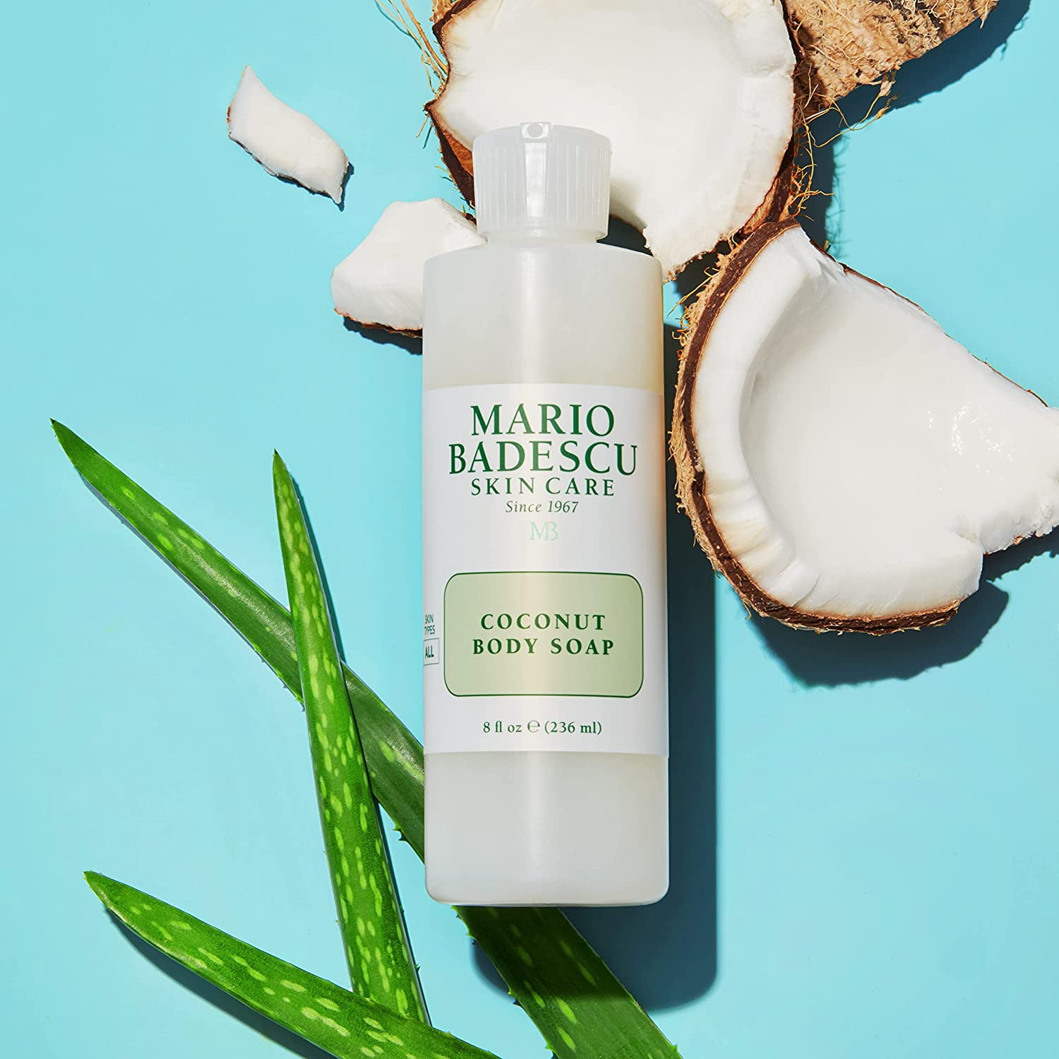 Mario Badescu Coconut Body Soap Exfoliating Skin Care, 8 fl oz