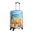 thumbnail image 3 of Vsdgher Beach Starfish Shell Print Luggage Cover Washable Suitcase Cover Protector Anti-scratch Suitcase cover Fits 18-32 Inch Luggage, 3 of 8