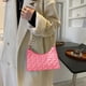 thumbnail image 5 of Nuevo bolso de mano tipo baguette de cuero artificial con contraste de diamantes y un solo hombro debajo del brazo, 5 of 5