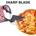 thumbnail image 4 of NiHome Pizza Scissors Cutter with Built-In Serving Spatula, 2-In-1 Multi-Use Detachable Sharp Stainless-Steel Blades Pizza Slicer Easy Cutting One-Handed Operation Ergonomic Soft Grip Kitchen Gadget, 4 of 8
