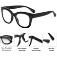 thumbnail image 4 of GFDYREE 2 Pairs Oversized Retro Reading Glasses for Women, Oprah Style Large Blue Light Blocking Readers, 4 of 7