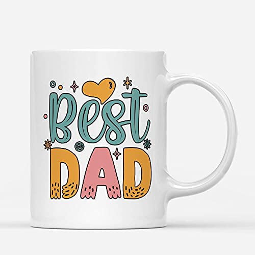 Peppa Pig Daddy Best Dad ever, father's day white gift coffee mug