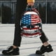 thumbnail image 2 of Easygdp American Flag Skull Mochila Ligera de 15 Pulgadas para Estudiantes, Mochila Cómoda para la Escuela y Viajes, Correas Ajustables, 2 of 6