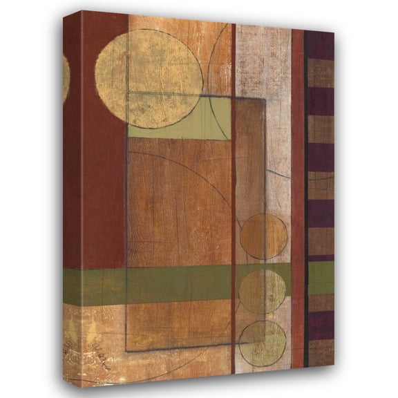 John Kime 13x18 Gallery Wrapped Canvas Wall Art Titled - Earth Structure I