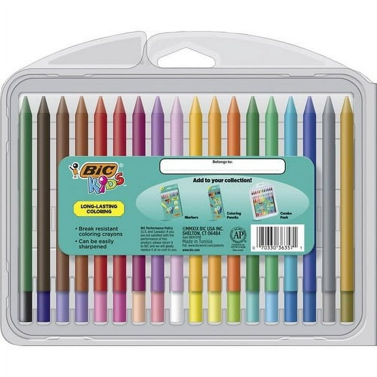 Pre-Order) BIC Big kids Wax Crayon 24 colors BKCRY24E BIC – CHL-STORE