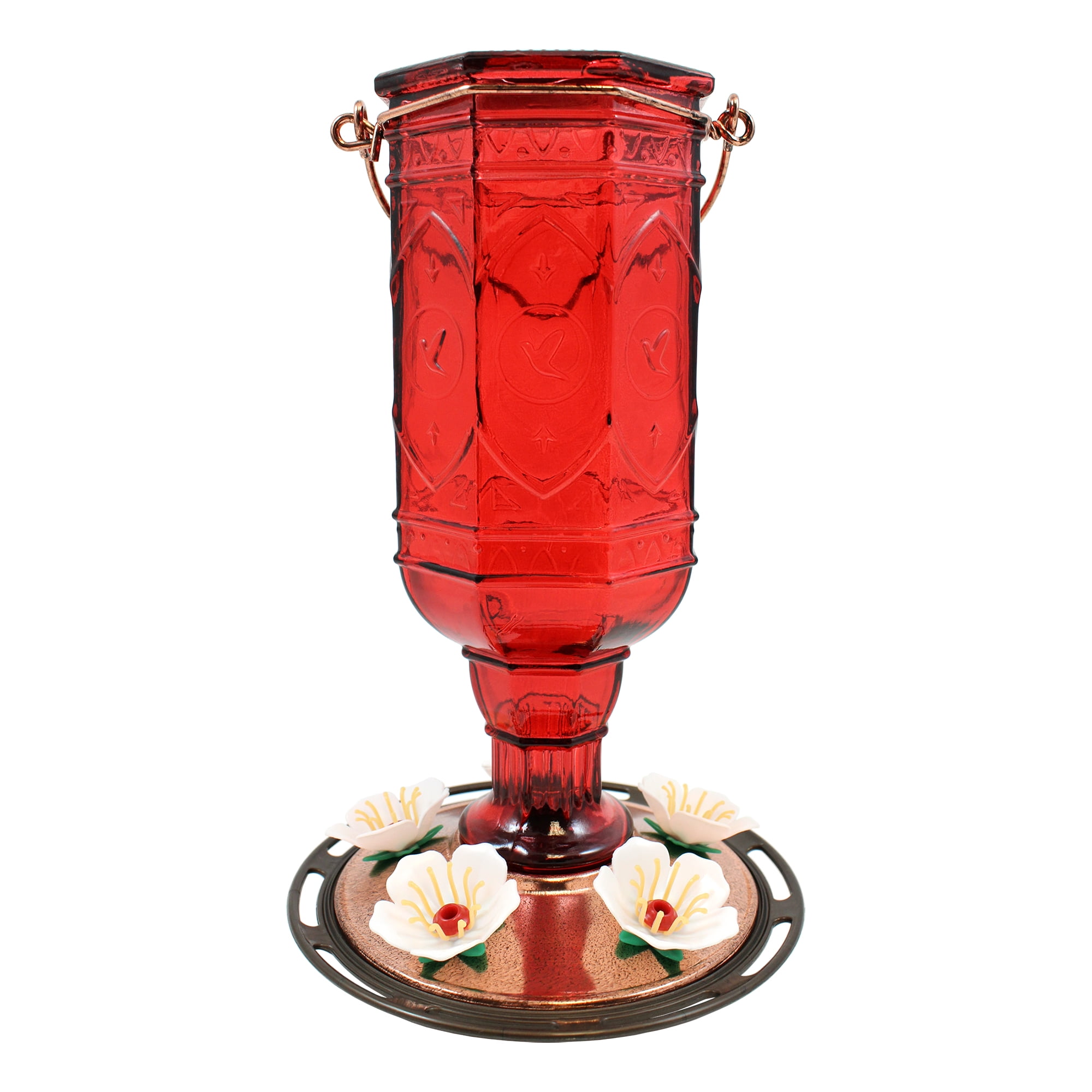 More Birds® Red Jewel 20 oz. Hummingbird Feeder