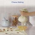 thumbnail image 3 of 8 Paños De Queso Reutilizables De Grado 100, 20 X 20 Pulgadas, Con Dobladillo Para Colar Manualidades, 100% Algodón, Colador De Tela Sin Blanquear Para Cocinar, Hornear, Hacer Jugo, Hacer Queso, 3 of 7