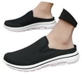 thumbnail image 3 of Men and Women Backless Walking Sneakers Summer Slip-on Mule Shoes Closed Toe Slippers, 3 of 9