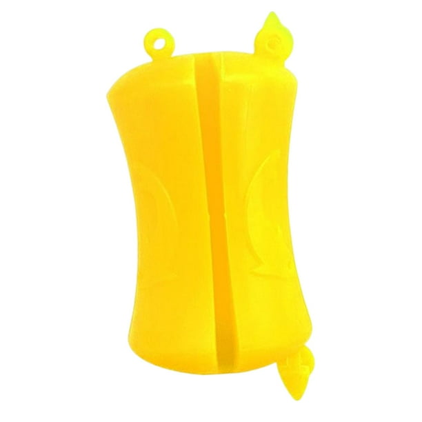 Caña de pescar portátil de Bola fija Clip de encuadernación para cañas de pescar de 2 secciones Zulema Bola de caña de pescar Amarillo