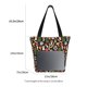 thumbnail image 3 of Fotbe Mushrooms Bolsa de Playa con Estampado, Bolsa de Hombro, Bolsa de Mano Espaciosa, Bolsa de Viaje Ligera, Bolsa de Compras Versátil, 3 of 6