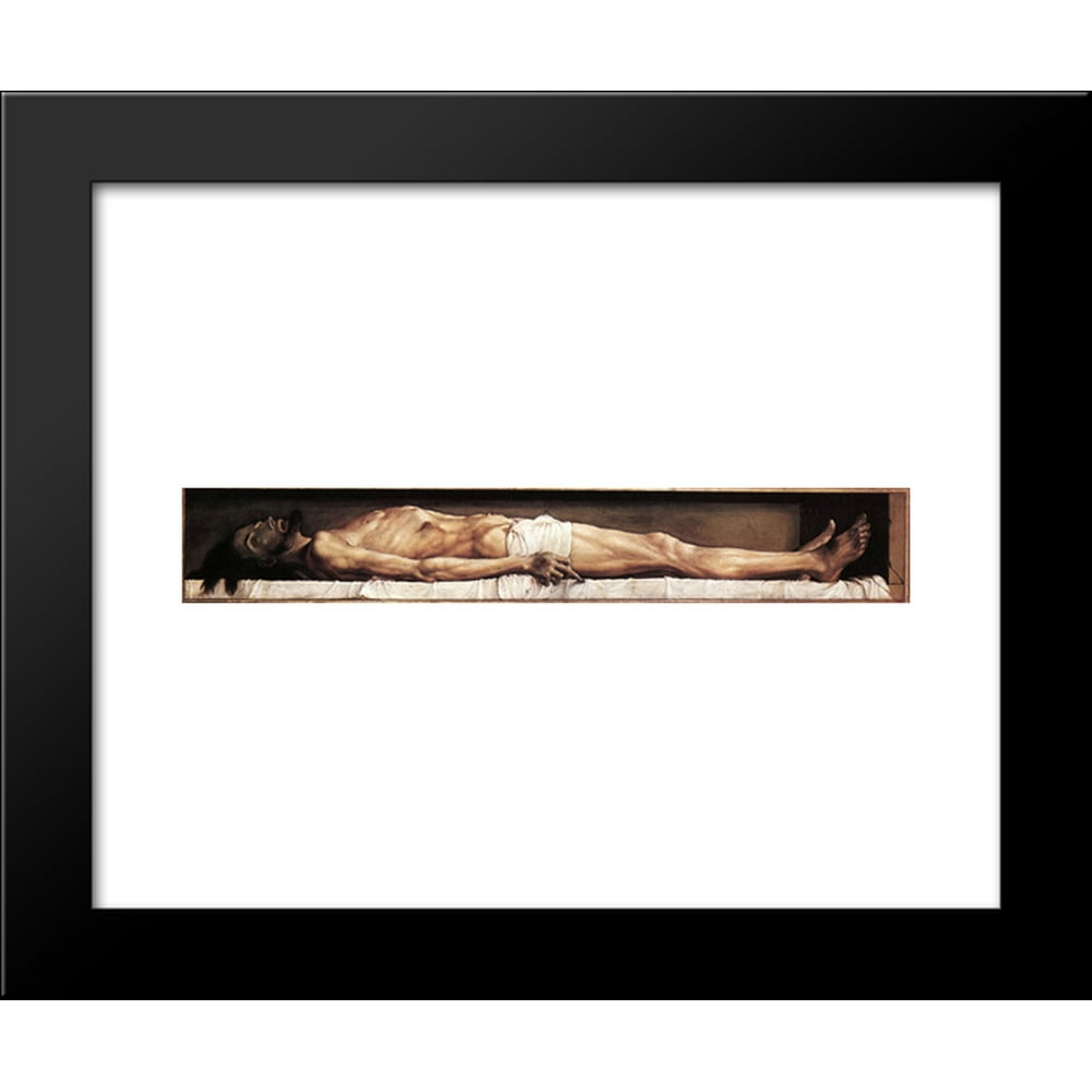 The Body of the Dead Christ in the Tomb 20x24 Framed Art Print by Hans