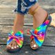 thumbnail image 4 of MKLEKYY Sandalias Ortopédicas para Mujer, Sandalias de Cuña Con Lazo Arcoíris para Mujer, Sandalias de Playa Ligeras E Informales de Verano, 4 of 4