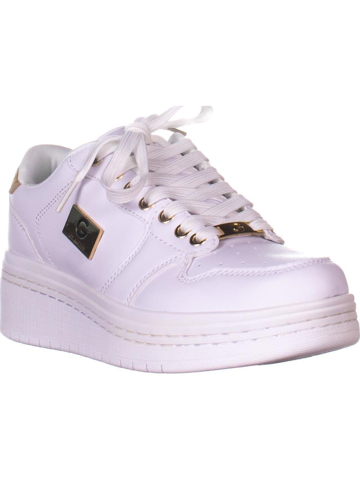 guess white platform sneakers