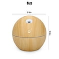 thumbnail image 4 of Ryhampaper Aroma Diffuser Wood Grain Essential Oil Humidifier Mist Maker Aromatherapy LED, Light Brown, 4 of 8