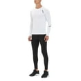 thumbnail image 5 of Mens Thermal Underwear Heated Base Layer Set Thermal Underwear Mens Thickening Pant Set Base Layer Men White S, 5 of 7