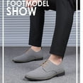 thumbnail image 4 of Tawop Dress Shoes Men Faux Leather Casual Suede Gray Size:11, 4 of 7