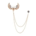 thumbnail image 1 of lionlar Broche en Strass en Forme de Cœur Broche pour Hommes Costume Décoratif Mode Or, 1 of 9