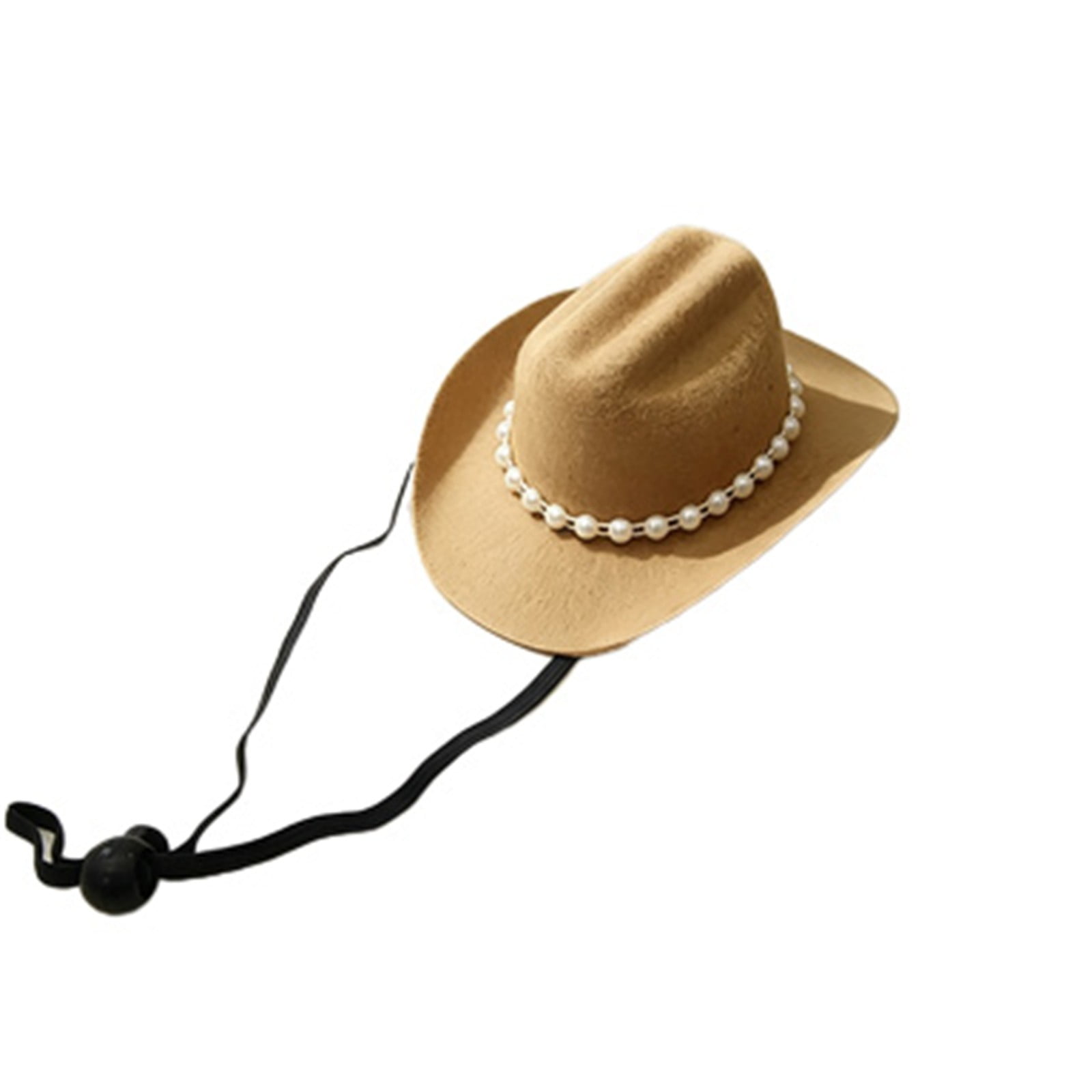 Pet Cowboy Hat for Dogs and Cats Cute Mini Cosplay Cap for Puppy Kitten Halloween Holiday Party Decoration Accessory Small Sized Costume Hat for Pets 5.3Inch