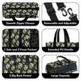 thumbnail image 3 of Teacher Tote Bag,Black Soccer Balls with Green Elements Pattern Teacher Utility Tote Bag,Large Work Tote Bags for Women with Multiple Pockets,Top Zipper Closure,13.8x10.6x6.7 Inch, 3 of 5