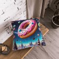thumbnail image 5 of KLL Starry Sky Pine Tree Donut Decorative Throw Pillow Covers Velvet Soft for Couch Sofa Bedroom Living Room Outdoor (No pillow core)- 20"x20", 5 of 5