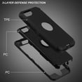 thumbnail image 5 of Entronix Heavy Duty Case Designed for iPhone 8 Shockproof Triple Layer Rugged Case, Black, 5 of 7