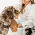 thumbnail image 4 of Dexypaws: Enrichment Lick Mat: Pup-accino - Grooved Silicone Dog Feeding Dish, Spread Food Or Treats Onto The Mat, Pet Soothing, Suction Back, 4 of 7