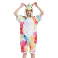 thumbnail image 1 of Venta al por mayor de poliéster lindo animal de dibujos animados mujeres Onesie pijamas ropa de dormir de verano ropa de casa disfraces de unicornio de rendimiento para adultos, 1 of 4