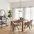 thumbnail image 4 of Bouclair Walnut Round Wood-Framed Mirror, 4 of 5