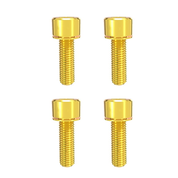 Fijación de freno de disco Yuarrent 4 piezas Tornillos fijos aleación de titanio
