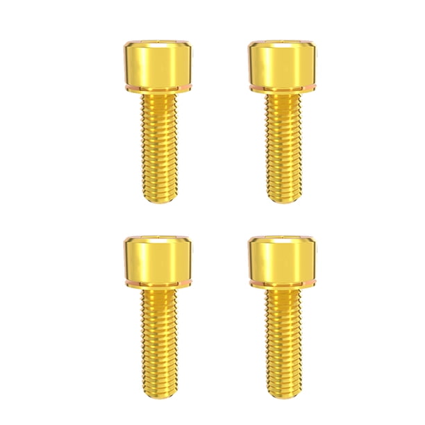 Fijación de freno de disco Yuarrent 4 piezas Tornillos fijos aleación de titanio