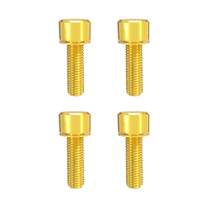 relayinert 4 Pièces Frein à Disque Fixation Blot Vis Fixes Professionnel Manivelle Vis Dorée M6x20 1Set