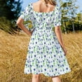thumbnail image 4 of Blueberries blueberry fruits watercolour pattern Sleeveless sexy short dresses daring elegant and pretty wom's dresses, 4 of 6
