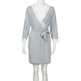 thumbnail image 2 of Ketyyh-chn99 Robe de Maternité Femmes Dentelle Femmes Enceintes Décontractée Allaitement Bébé pour Maternité Pyjama Robe Gris,G, 2 of 5