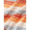 thumbnail image 6 of Multicolor Striped Knit Slip Dress For Women, Maxi Length Ruched Waist Summer Dress, 6 of 7