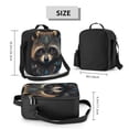 thumbnail image 2 of Fotbe Tribal Style Raccoon Lonchera Bolsa de Almuerzo para Hombres y Mujeres, Lonchera de Gran Capacidad, Bolsa de Almuerzo Reutilizable, Bolsa Térmica Aislante, 2 of 7
