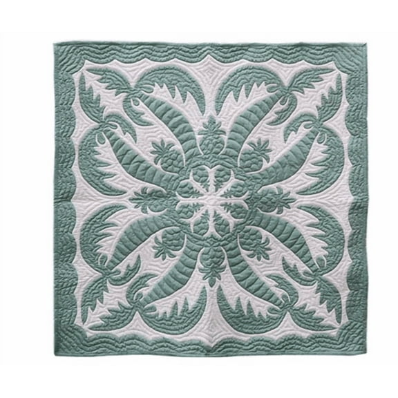Hawaiian Quilt Wall Hanging, 42"x42", Cocopine
