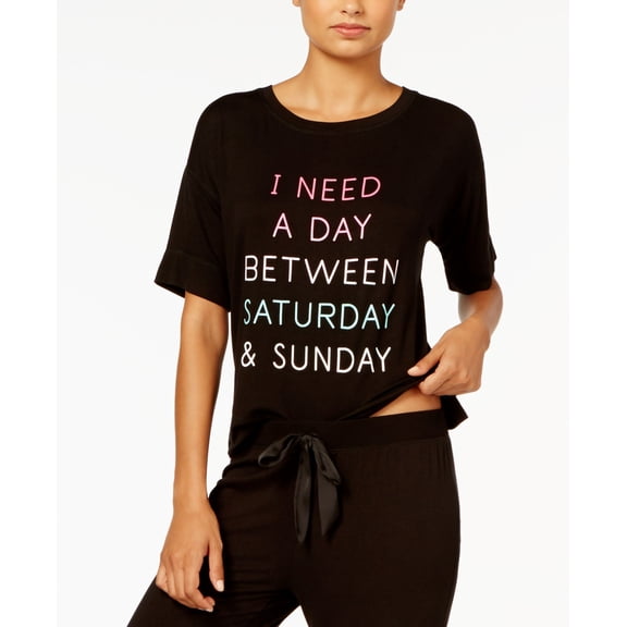 Jenni by Jennifer Moore Womens Graphic Print Pajama Top