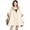 Beige, variant on Women Shawl Wrap Cardigan Poncho Cape Open Front Thick Wool Coat