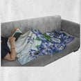 thumbnail image 6 of Flower Soft Flannel Fleece Blanket, Bunch of Fresh Wildflowers in Grass Vivid Spring Daisy Bloom over Sky Floral Design, Cozy Plush for Indoor and Outdoor Use, 50" x 70", Blue Green, by Ambesonne, 6 of 6