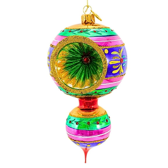 Huras Family 8.00In Merry & Bright Yorkshire Summer, Glass, Free Blown Reflector Hf008mb