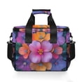 thumbnail image 7 of FORMRS Insulated Cooler Bag 24 Cans Capacity Soft Leakproof Lunch Box with Side Pockets, Large Purple Flowers, 7 of 7